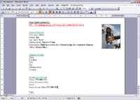 You can directly export user data to Microsoft Office Word.
