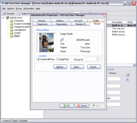 Add, delete, export user pictures or scanned documents.
